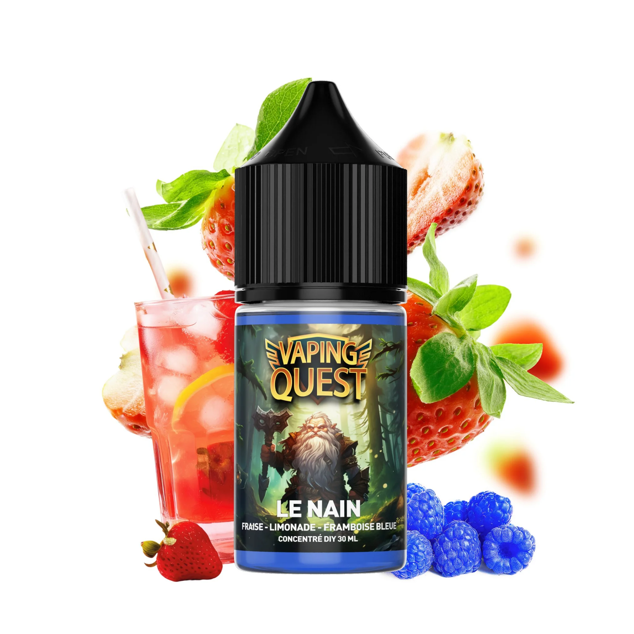 Concentré - Vaping Quest - Le Nain 0mg 30 ml - Mixup Labs